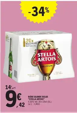 E.Leclerc STELLA ARTOIS Bière blonde belge offre