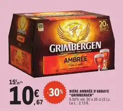 E.Leclerc GRIMBERGEN Bière ambrée d'abbaye offre
