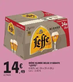 E.Leclerc LEFFE Bière blonde belge d'abbaye offre