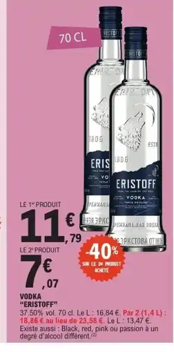 E.Leclerc ERISTOFF Vodka offre