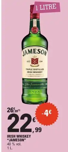 E.Leclerc JAMESON Irish whiskey offre