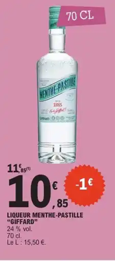 E.Leclerc GIFFARD Liqueur menthe-pastille offre