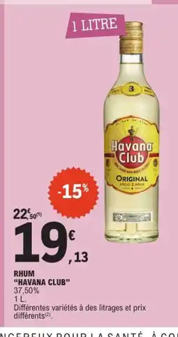 E.Leclerc HAVANA CLUB Rhum offre