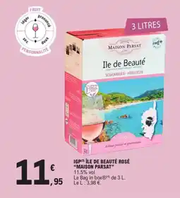 E.Leclerc MAISON PARSAT Igp île de beauté rosé offre