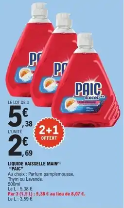E.Leclerc PAIC Liquide vaisselle main offre