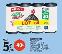 E.Leclerc ALFAPAC Sacs poubelle offre