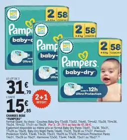 E.Leclerc PAMPERS Changes bebe offre