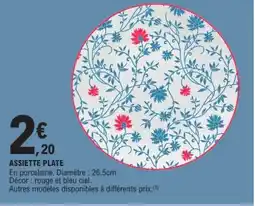 E.Leclerc Assiette plate offre