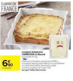 Carrefour CARREFOUR Lasagnes bolognaise Le Marché offre