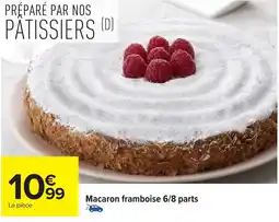 Carrefour Macaron framboise 6/8 parts offre