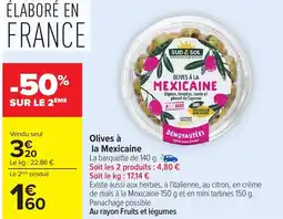 Carrefour Olives à la Mexicaine offre