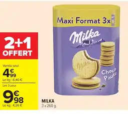 Carrefour MILKA offre