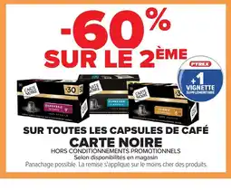 Carrefour CARTE NOIRE Sur toutes les capsules de café offre