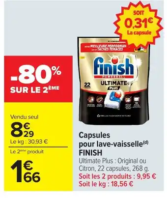 FINISH Capsules pour lave-vaisselle