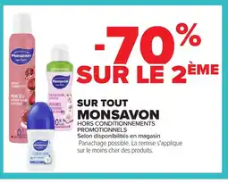 Carrefour MONSAVON offre