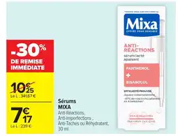 Carrefour MIXA Sérums offre