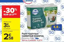 Carrefour CARREFOUR ESSENTIAL Papier hygiénique offre