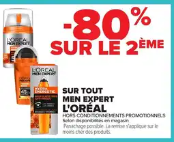 Carrefour L'ORÉAL Sur tout men expert offre