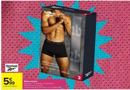 Carrefour REEBOK Boxers homme offre