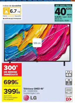 Carrefour LG Téléviseur QNED 4K offre