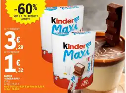 E.Leclerc KINDER MAXI Barres offre