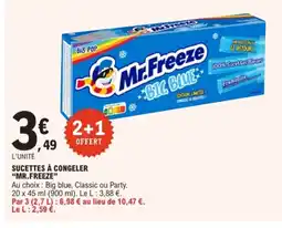 E.Leclerc MR FREEZE Sucettes à congeler offre