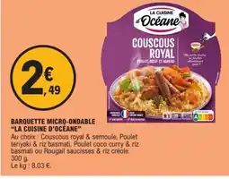 E.Leclerc LA CUISINE D'OCÉANE Barquette micro-ondable offre