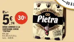 E.Leclerc PIETRA Bière ambrée à la châtaigne corse offre