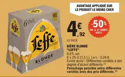 E.Leclerc BIÈRE BLONDe offre