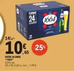 E.Leclerc 1664 Bière blonde offre