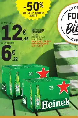 E.Leclerc HEINEKEN Bière blonde offre