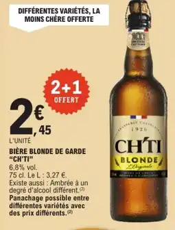 E.Leclerc CH'TI Bière blonde de garde offre