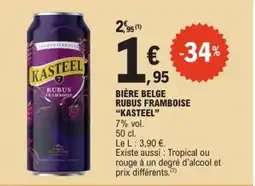 E.Leclerc KASTEEL Bière belge rubus framboise offre