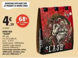 E.Leclerc SLASH Bière red offre