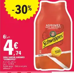 E.Leclerc SCHWEPPES Soda saveur agrumes offre