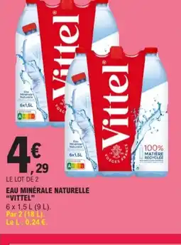E.Leclerc VITTAL Eau minérale naturelle offre