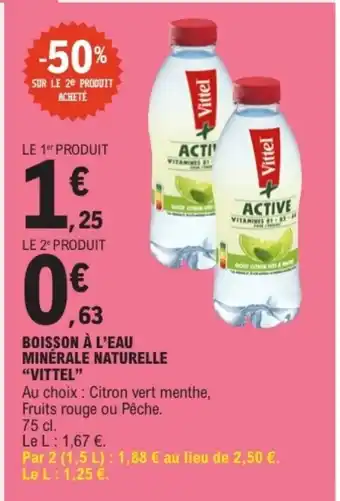 VITTEL Boisson à l'eau minérale naturelle