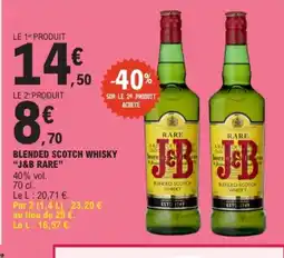E.Leclerc J&B RARE Blended scotch whisky offre