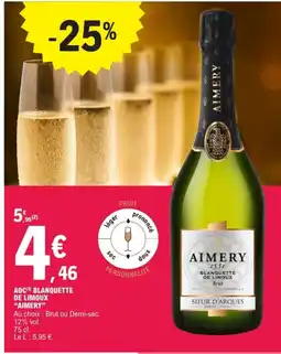 E.Leclerc AIMERY Aoc blanquette de limoux offre