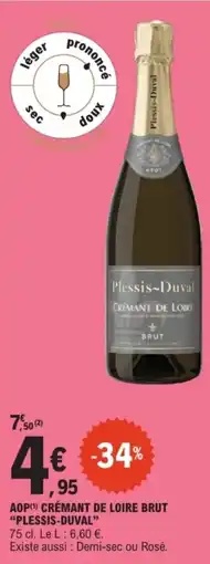 E.Leclerc PLESSIS-DUVAL Aop crémant de loire brut offre