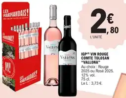 E.Leclerc VALLONA Igp vin rouge comte tolosan offre