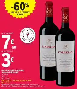 E.Leclerc GIRONDAISE Aoc vin rouge corbières offre