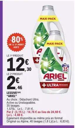 E.Leclerc ARIEL Lessive offre