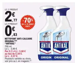 E.Leclerc ANTIKAL Nettoyant anti-calcaire original offre