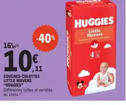 E.Leclerc HUGGIES Couches-culottes little movers offre