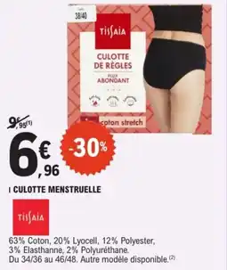 E.Leclerc Culotte de règles offre