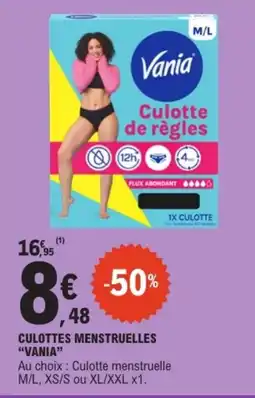 E.Leclerc VANIA Culottes menstruelles offre