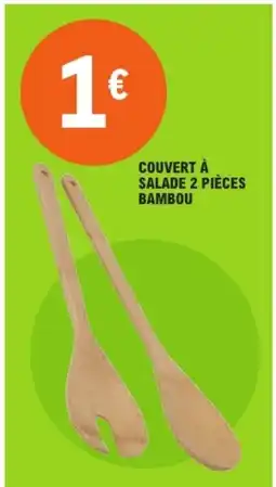 E.Leclerc Couvert à salade 2 pièces bambou offre