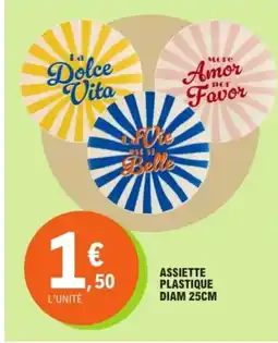 E.Leclerc Assiette plastique diam offre