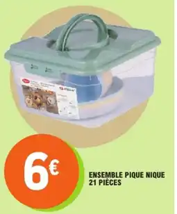E.Leclerc Ensemble pique nique 21 pièces offre